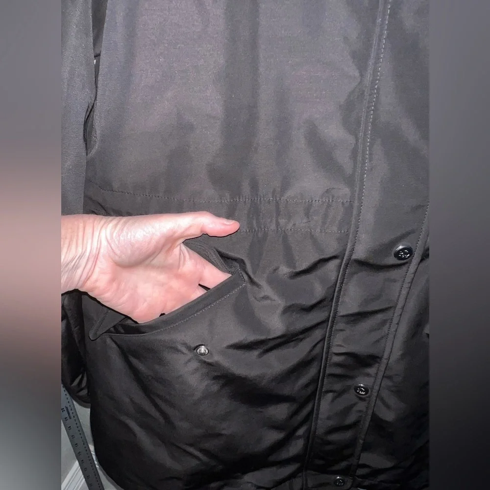Lauren Ralph Lauren Water Repellent Cotton Blend Anorak in Black Size Large New - Picture 5 of 12